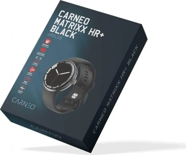 Carneo Matrixx HR+ Inteligentné Hodinky, Čierne