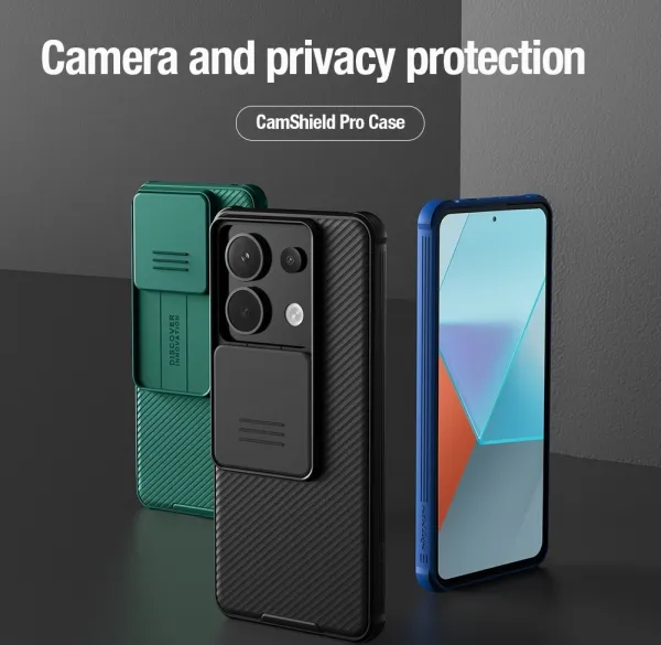 Nillkin CamShield PRO Kryt pre Xiaomi Redmi Note 13 Pro 5G / Poco X6 5G, Čierny