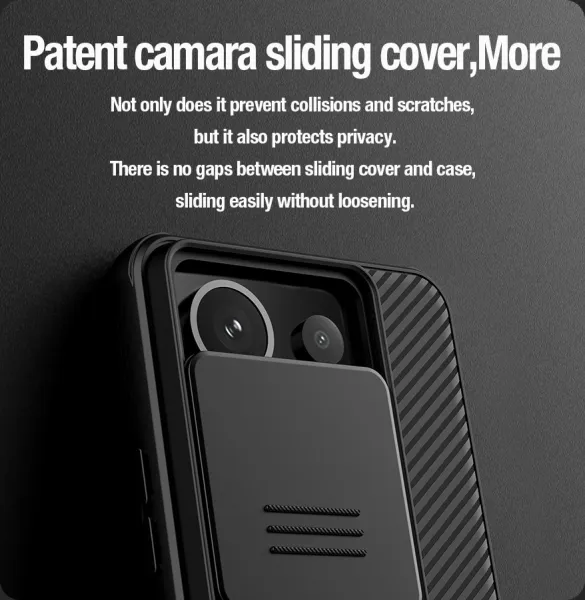 Nillkin CamShield PRO Kryt pre Xiaomi Redmi Note 13 Pro 5G / Poco X6 5G, Čierny