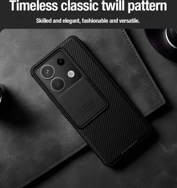 Nillkin CamShield PRO Kryt pre Xiaomi Redmi Note 13 Pro 5G / Poco X6 5G, Čierny