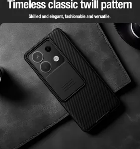 Nillkin CamShield PRO Kryt pre Xiaomi Redmi Note 13 Pro 5G / Poco X6 5G, Čierny