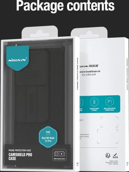 Nillkin CamShield PRO Kryt pre Xiaomi Redmi Note 13 Pro 5G / Poco X6 5G, Čierny