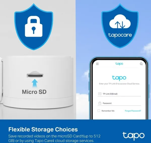 tp-link Tapo C125, AI Home Security Wi-Fi Camera 2K QHD (2560x1440), 2.4 GHz, Smart AI Detection and Notifications Tapo C125