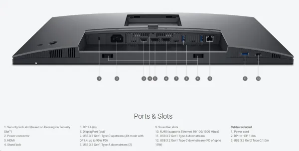 DELL P2425E, 24" FHD+ (1920x1200) 100 Hz, IPS, 300 nit, 1500:1, 5 ms, PIVOT, HDMI, DP, USB-C, RJ45, čierny DELL-P2425E