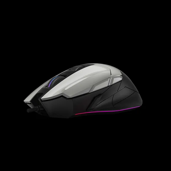 A4tech Bloody Myš W70 Max Activated, podsvícená herní myš, 12000 DPI, USB, Bílá
