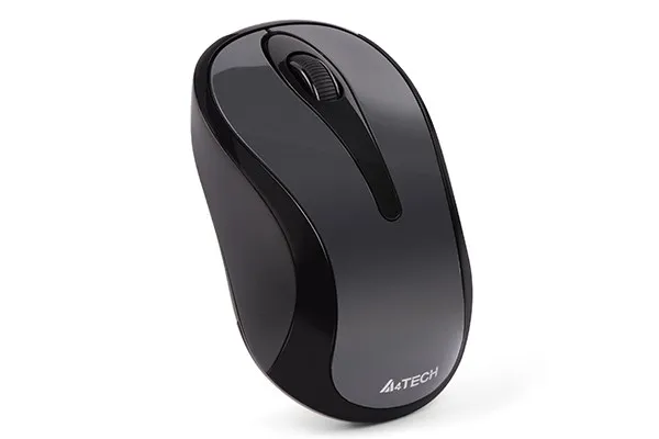 A4tech Myš G3-280N, V-Track, bezdrátová optická myš, 1200 DPI, 2.4GHz, Šedá
