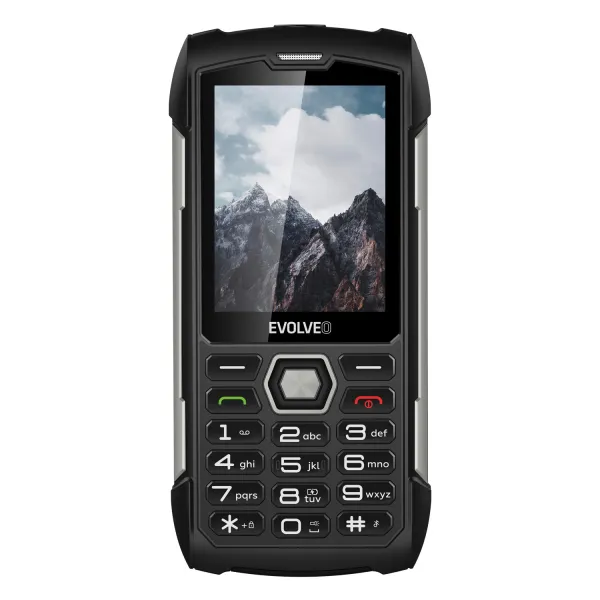 EVOLVEO StrongPhone H1 čierna-strieborná, čierna