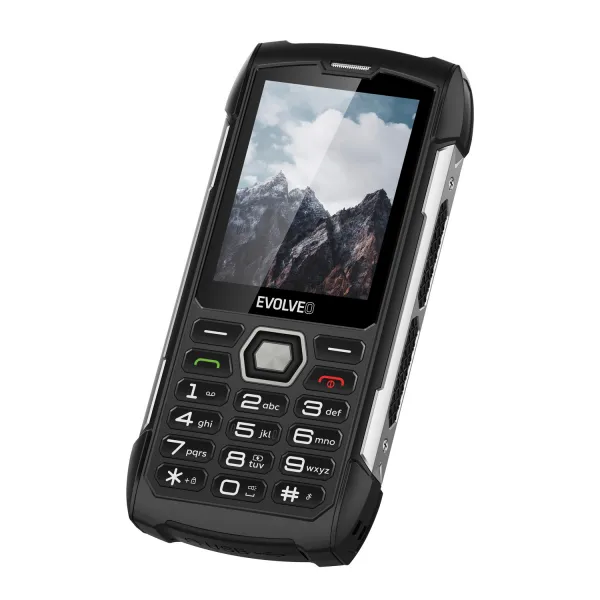 EVOLVEO StrongPhone H1 čierna-strieborná, čierna