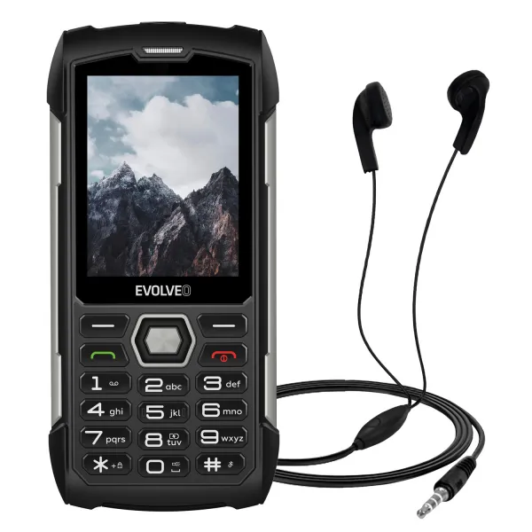 EVOLVEO StrongPhone H1 čierna-strieborná, čierna
