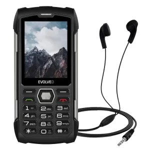 EVOLVEO StrongPhone H1 čierna-strieborná, čierna