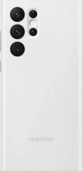 Samsung EF-ZS908CWE Clear View Puzdro pre Galaxy S22 Ultra, Biele