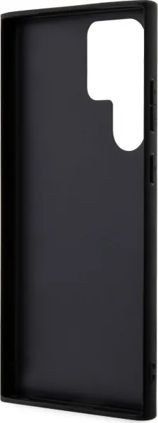 GUESS PU 4G Stripe Kryt pre Samsung S24 Ultra, Čierny