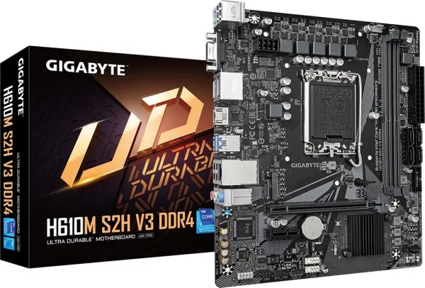GIGABYTE H610M S2H V3 DDR4 Základná doska, Intel H610, LGA1700, 2xDDR4, mATX H610M S2H V3 DDR4