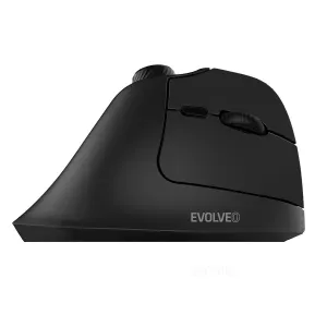 EVOLVEO TwinVerti, vertikálna ergonomická myš, 2,4 GHz + Bluetooth, čierna
