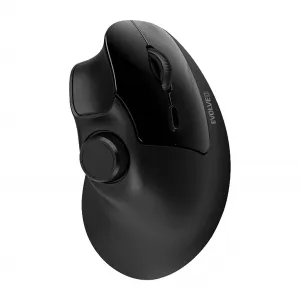 EVOLVEO TwinVerti, vertikálna ergonomická myš, 2,4 GHz + Bluetooth, čierna