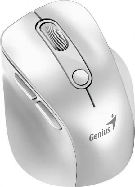 Myš bezdrátová, Genius Ergo 9000S Pro, bílá, optická, 2400DPI