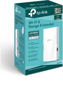 TP-Link RE700X OneMesh/EasyMesh WiFi6 Extender/Repeater (AX3000,2,4GHz/5GHz,1xGbELAN)