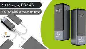Viking power banka PN-964PD, 27000 mAh, černá