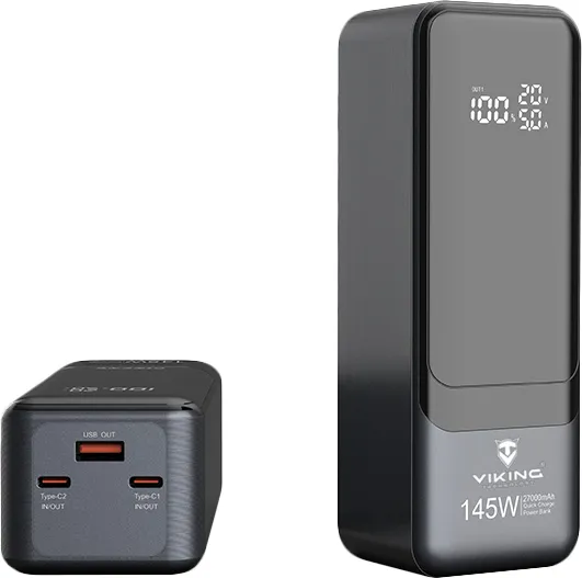 Viking power banka PN-964PD, 27000 mAh, černá