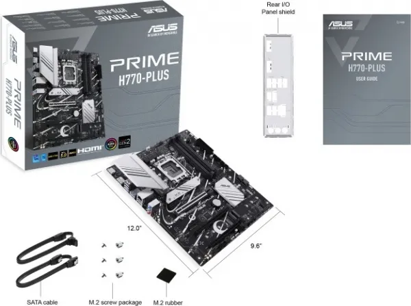 ASUS MB Sc LGA1700 PRIME H770-PLUS, Intel H770, 4xDDR5, 1xDP, 1xHDMI
