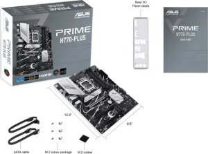 ASUS MB Sc LGA1700 PRIME H770-PLUS, Intel H770, 4xDDR5, 1xDP, 1xHDMI