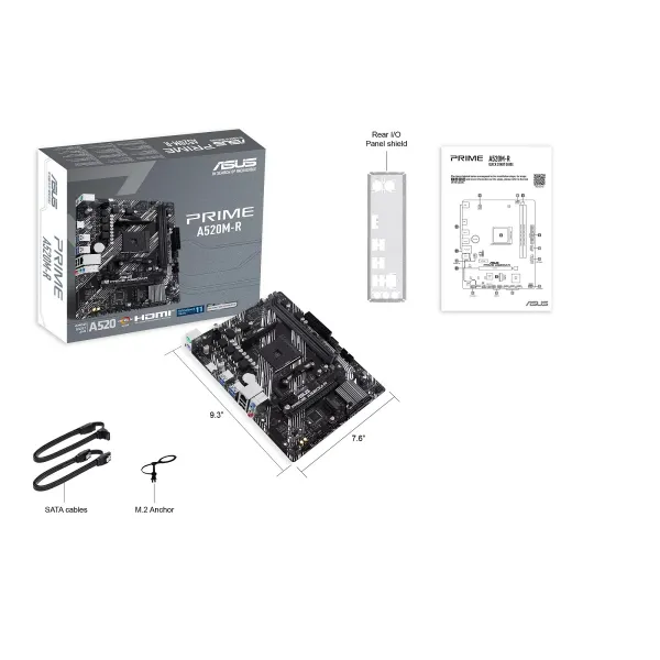 ASUS MB Sc AM4 PRIME A520M-R, AMD A520, 2xDDR4, 1xHDMI, mATX