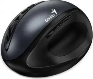 Genius Myš Ergo 8300S, 1600DPI, 2.4 [GHz], optická, 7tl., bezdrátová, černo-šedá, 2 ks AAA, vertikální