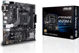 ASUS MB Sc AM4 PRIME A520M-E/CSM, AMD A520, 2xDDR4, 1xHDMI, 1xDVI, 1xVGA, mATX