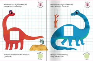 Samolepky krok za krokom Dinosaury