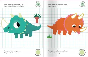 Samolepky krok za krokom Dinosaury