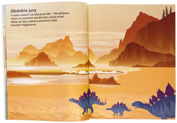 555 samolepiek - Dinosaury