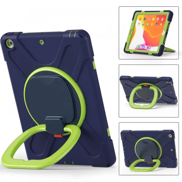 Innocent Journal X Armox Case for iPad 10.2” (2019-2021) - Navy Blue/Lime