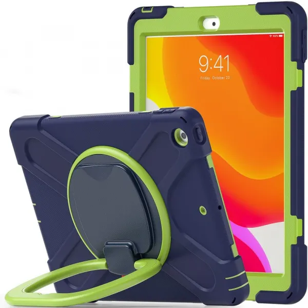 Innocent Journal X Armox Case for iPad 10.2” (2019-2021) - Navy Blue/Lime