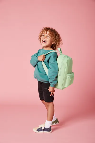 BagBase ruksak s menom Pastel Farba: modrá tmavá