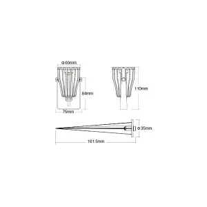 LED záhradný reflektor 6W RGB+Dual-White (2.4GHz)
