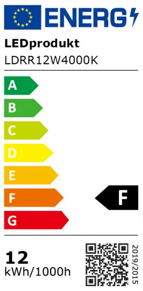 LED panel Wellmax 12W kruh - Neutrálna biela