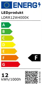 LED panel Wellmax 12W kruh - Neutrálna biela