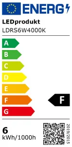 LED panel Wellmax 6W štvorec - Neutrálna biela