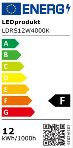 LED panel Wellmax 12W štvorec - Neutrálna biela