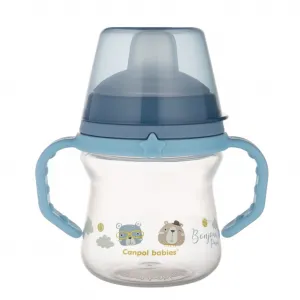 Canpol Babies pohárik first cup bonjour 150 ml modrý