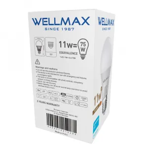 LED žiarovka Wellmax E27 11W neutrálna biela