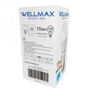 LED žiarovka Wellmax E27 15W neutrálna biela