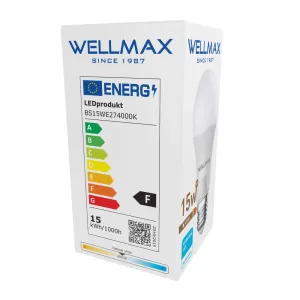 LED žiarovka Wellmax E27 15W neutrálna biela
