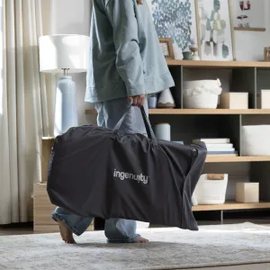 Vibrujúce lehátko Ingenuity Happy Belly™ Rock-to-Bounce – Chambray