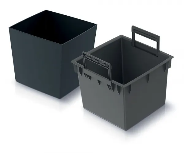 Prosperplast Kvetináč URBI II antracit, variant 24 cm