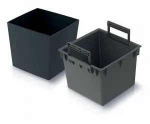 Prosperplast Kvetináč URBI II antracit, variant 24 cm