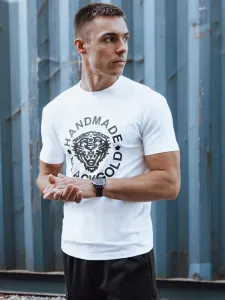 Trendy tričko s krátkym rukávom pre pánov biele