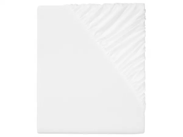Livarno home Napínacia džersejová plachta, 140 – 160 x 200 cm (biela)
