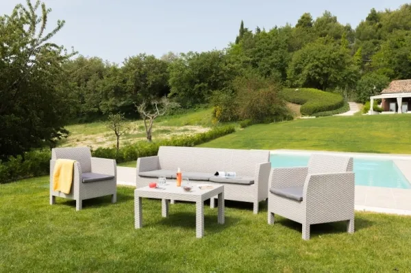 TOOMAX MATILDE 2 SEATER záhradný plastový set - šedá