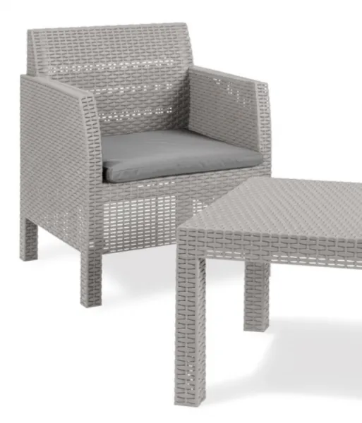 TOOMAX MATILDE 2 SEATER záhradný plastový set - šedá